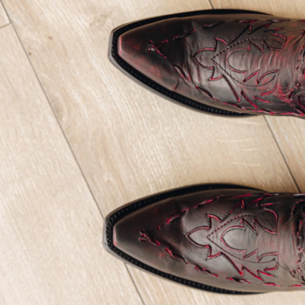 Lane reverie black cherry size 7.5 cowgirl boots - Picture 7 of 16